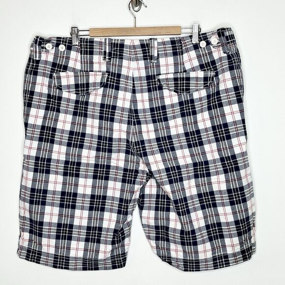 Gap Y2K Plaid Rugged Shorts Mens Size 42 Americana Patriotic Preppy Golf - Picture 7 of 8